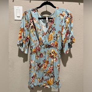 Blue floral Xhilaration Dress S